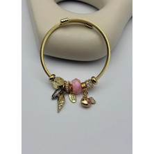 Biju Yılmaz Çelik Gold Pandora Bileklik - 25-BLK277