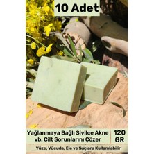 Carlburn #bitkiselsabun Doğal Güzel Kokulu El Yüz Saç Vücut Orijinal Bitkisel Çay Ağacı Sabunu 120G - 10 Adet