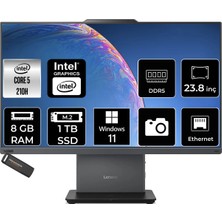 Lenovo Thinkcentre Neo 50A Intel Core 5 210H 8gb 1tb SSD 23.8" Fhd W11P All In One Bilgisayar & Per4 USB Bellek 12SC004VTRP383