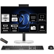 Hp Prostudio 4 G1I Intel Core Ultra 5 235T 48GB 4tb SSD 23.8" Fhd Fdos Touch All In One Bilgisayar & Per4 USB Bellek BY7E9ETPN330