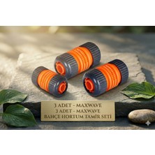 1/2" Lüks Hortum Tamir Aparatı – Bahçe Hortumu Ek Bağlantı Parçası - 3 Adet
