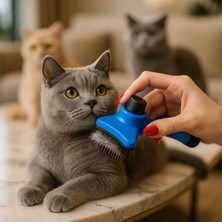 Genel Kendini Temizleyen Kedi Köpek Tüy Toplayıcı Tarak – Esnek Uçlu