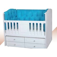 Yuvaset Home Kapitone Elif Mavi Beşik