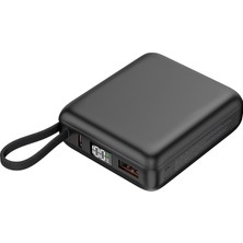S-Link P335 10000MAH PD35W+QC30W-HSC22,5W Siyah LCD Taşınabilir Pil Şarj Cihazı Powerbank