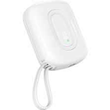 S-Link P20M 10000MAH PD20W Type-C Kablolu Beyaz LCD Taşınabilir Pil Şarj Cihazı Powerbank