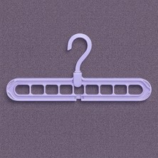 Genel Mor - 9 Gözlü Dönüşümlü Akıllı Askı | Katlanabilir, Çok Fonksiyonlu Dolap Içi Düzenleyici