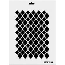 Indispensablely Rich New Seri N-194 Stencil 35X25 cm