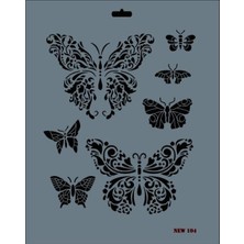 Indispensablely Rich New Seri N-104 Stencil 35X25 cm