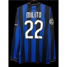 2010 Madrid Şampiyonlar Ligi Finali Diego Milito 22 Nostalji Forması Uzun Kollu