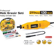 Indispensablely  5260 Hobi Gravür Seti 130 Watt 211 Parça