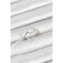 Tiklad Pirinç Gold Renk Zirkon Taşlı Kadın Yüzük