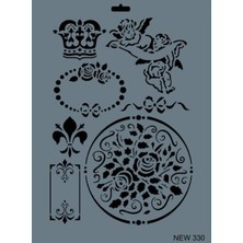 Indispensablely Rich New Seri N-330 Stencil 35X25 cm