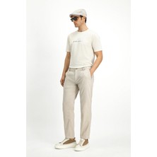 Kiğılı Bisiklet Yaka Slim Fit Pamuklu Tişört