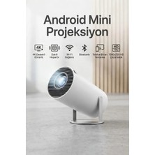 Universal Taşınabilir Mini Projeksiyon Cihazı –  Wifi HDMI USB Destekli Ultra HD LED Ev Sinema Projektörü