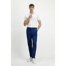 Kiğılı Slim Fit Dar Kesim Beli Lastikli Likralı Kanvas / Chino Pantolon