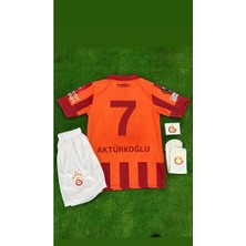 2026 Galatâsarây./kerem Aktürkoğlu 100.YIL Imzalı Yeni Sezon 5 Yıldızlı Çocuk Forması 4'lü Set