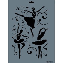 Indispensablely Rich New Seri N-312 Stencil 35X25 cm