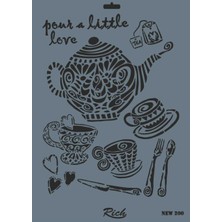 Indispensablely Rich New Seri N-200 Stencil 35X25 cm