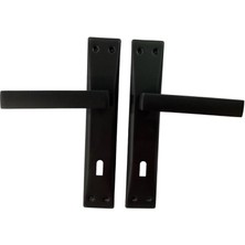 Indispensablely Adil Riva Mat Siyah Oda Kapı Kolu