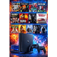 Sony Playstation 4 1 Tb Slim Kasa 13 Oyunlu Ürün 2 Adet V2 KOL(12.02V) 12 Ay Garanti