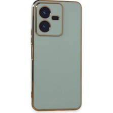 AyrStore Buğz Vivo Y22 2022 Kılıf Volet Silikon - Açık Yeşil