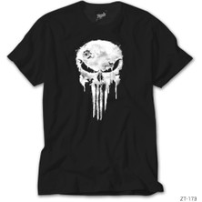 Punisher Damaged Siyah Tişört