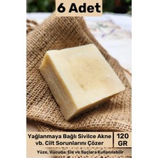 Carlburn #sabun %100 Doğal Güzel Kokulu El Yüz Saç Cilt Vücut Orijinal Bitkisel Sarımsak Sabunu 120G - 6 Adet