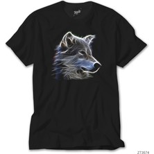 Aura Wolf Siyah Tişört