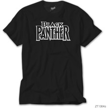 Black Panther Logo Siyah Tişört