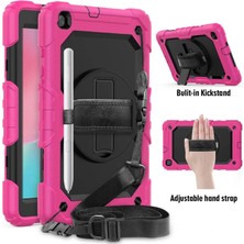 AyrStore Buğz Samsung Galaxy T290 Tab A 8 Kılıf Pars Tablet Kapak - Pembe