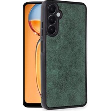AyrStore Buğz Samsung Galaxy A36 Kılıf Aras Deri Kapak - Koyu Yeşil