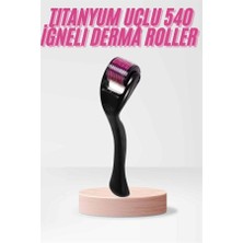 Aesco 540 Iğneli Derma Roller 1mm Titanyum Uçlu Saç Kaş Serum Kullanımına Uygun - Lisinya