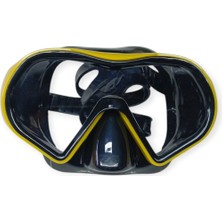Aesco Star Diving Dalış Maskesi ve Snorkel Yetişkin - 51712-SARI (Lisinya)