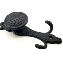 Tiklad Eco Lounge Antika Tarz Dekoratif Pirinç Portmanto Askı - 150X72 Mm, Oksit