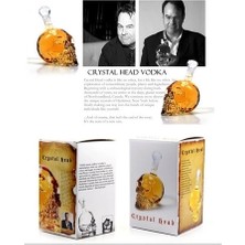 AyrStore Buğz 1000 ml Crystal Head Kuru Kafa Içki Şişesi