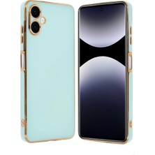 AyrStore Buğz Samsung Galaxy A06 Kılıf Volet Silikon - Açık Yeşil