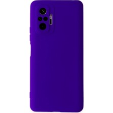 AyrStore Buğz Xiaomi Redmi Note 10 Pro Kılıf Nano Içi Kadife Silikon - Mor