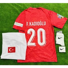Türkiye 2026 Ferdi Kadıoğlu Yeni Sezon Iç Saha Kırmızı Çocuk Forması 4 Lü Set