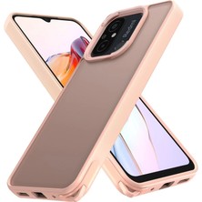 AyrStore Buğz Xiaomi Redmi 12C Kılıf Elegant Kapak - Pudra