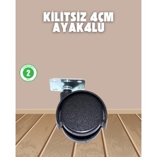 Aksiyon Global Sehpa ve Ekipmanlar Için Kilitsiz 4 cm Ayak 4’lü - Lisinya