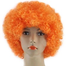 AyrStore Buğz Turuncu Bonus Peruk