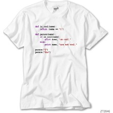 Python Language Beyaz Tişört