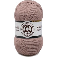 Aesco 1 Adet Madame Cotton El Örgü Ipi Yünü 100 gr 057 Açık Kahve