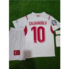 Türkiye Yeni Sezon 2026 #10 Hakan Çalhanoğlu Beyaz Çocuk Forması 4 Lü Set