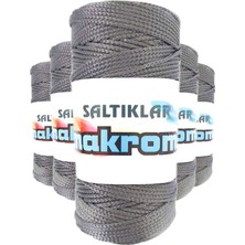 Aesco 5 Adet Polyester Makrome Ipi 423 Gri 100 gr