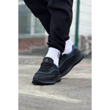 Indispensablely Kömür Mavi Triko Erkek Spor Ayakkabı