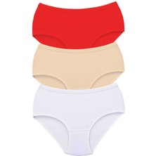 Aesco 3 Adet Tutku Kadın Yüksek Bel Bato Kalın Lastik Külot S8