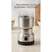 Aesco Kahve ve Baharat Öğütücü Paslanmaz Çelik Bıçaklı Elektrikli Cihaz
