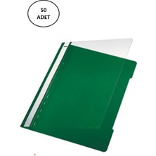 Aesco Ticon Plastik Telli Dosya Yeşil 50 Li