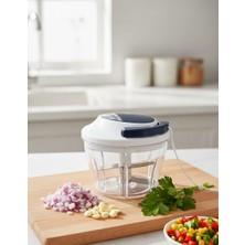 Veyla Style Ipli El Rondosu Paslanmaz 3 Bıçaklı 700 ml Hazneli